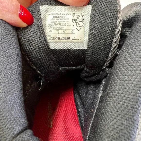 Merrell Womens Hiking Boots Gore Tex Gray Light Blue Sz 7 Waterproof Trail Shoes - Picture 3 of 16